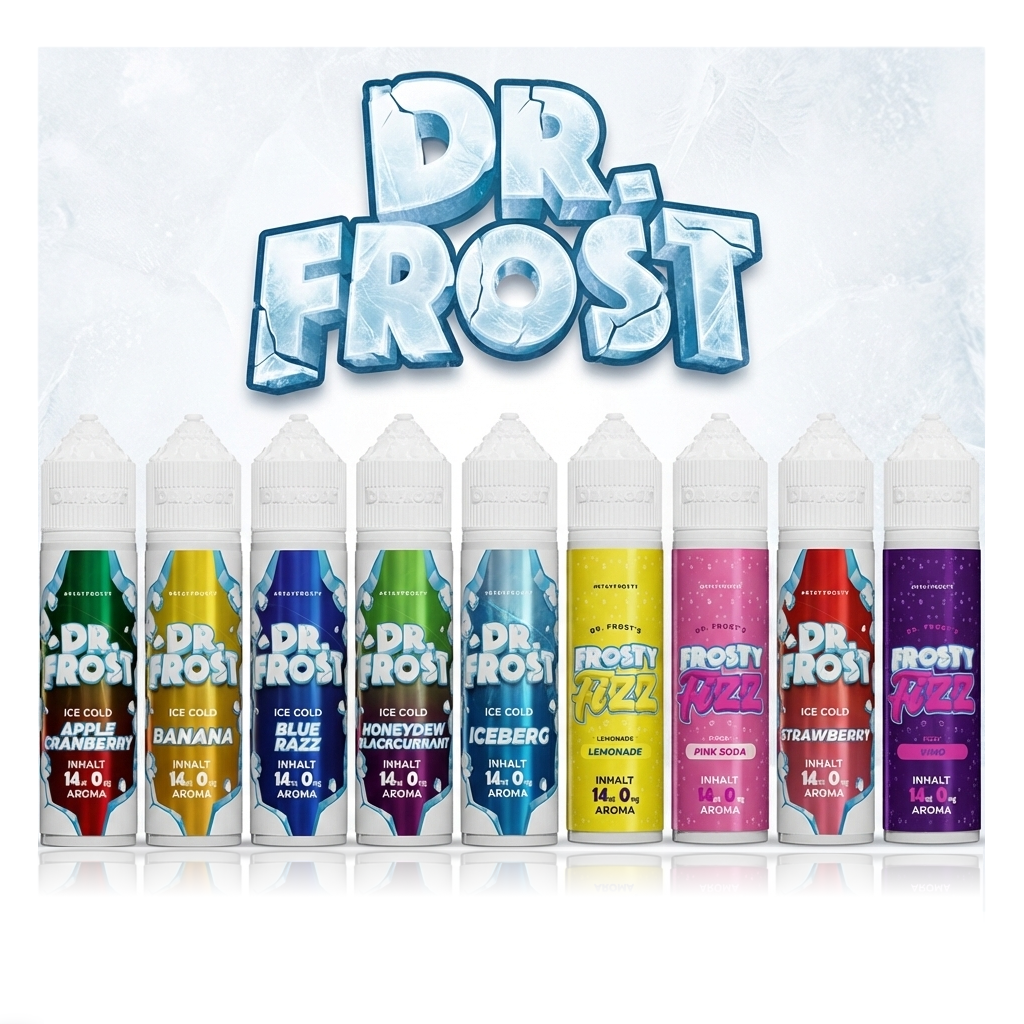 Dr. Frost Longfill mit 14 ml Aroma Liquid Konzentrat Frosty Fizz & Ice Cold Vape
