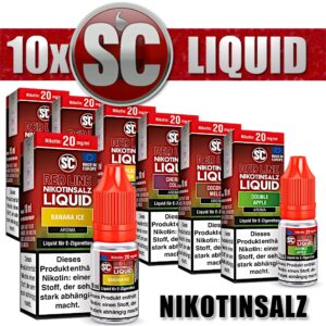 SC Liquid RED LINE 10x 10 ml Overdosed Nikotinsalz E-Liquid
