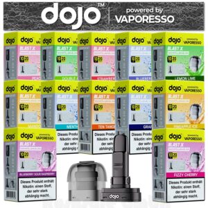 Vaporesso Dojo Blast X Kombi 10ml Nachfülltank 20mg Nikotinsalz Liquid + Leerpod