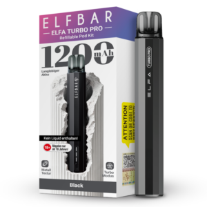 Elfbar – Elfa Turbo Pro E-Zigaretten Set Black