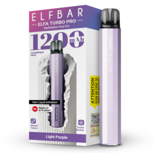 Elfbar – Elfa Turbo Pro E-Zigaretten Set Light Purple