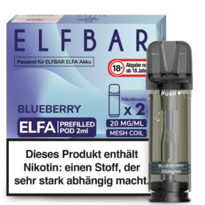 Elfbar – Elfa Pod Blueberry 20 mg/ml (2 Stück pro Packung)