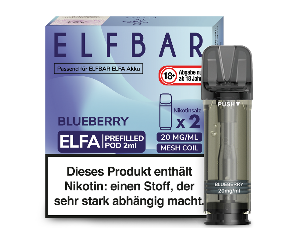 Elfbar - Elfa Pod Blueberry 20 mg/ml (2 Stück pro Packung)