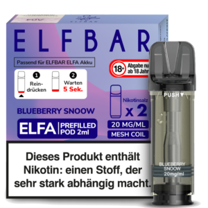 Elfbar – Elfa Pod Blueberry Snoow 20 mg/ml (2 Stück pro Packung)