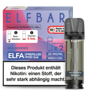 Elfbar – Elfa Pod Mix Berries 20 mg/ml (2 Stück pro Packung)