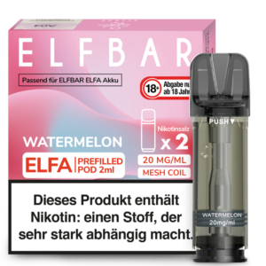 Elfbar – Elfa Pod Watermelon 20 mg/ml (2 Stück pro Packung)